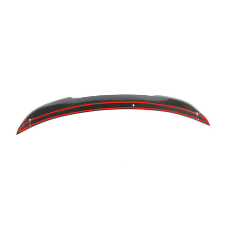Ford Mustang rear trunk spoiler tape-on installation detail