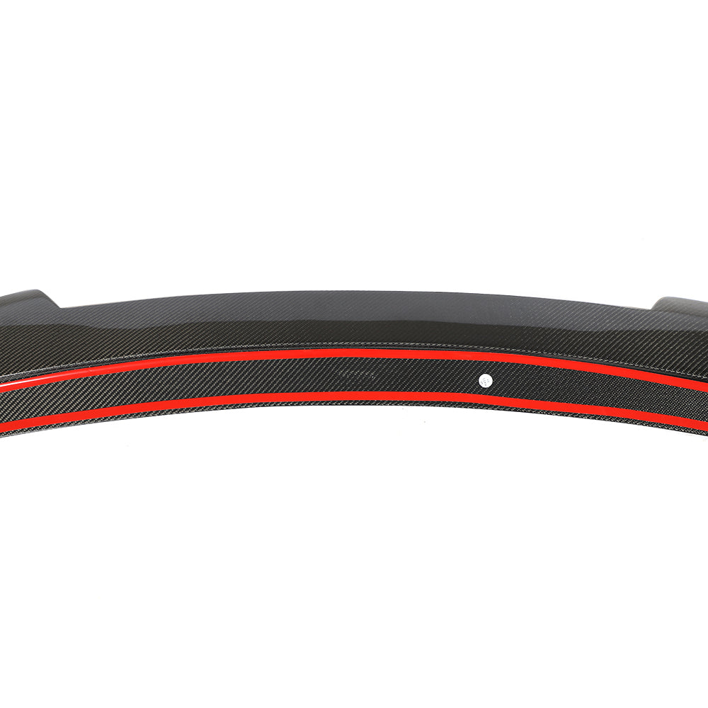 Ford Mustang rear trunk spoiler tape-on installation detail 2