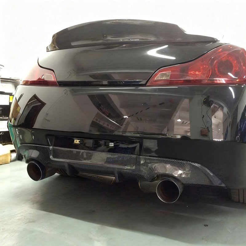 Infiniti G37 Coupe 2009-13 Rear Bumper Diffuser(Non-US) Carbon Fiber - www.ahacarbon.com