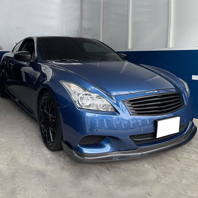 Infiniti G37 Coupe 2009-2013 Front Bumper Lip Carbon Fiber - www.ahacarbon.com