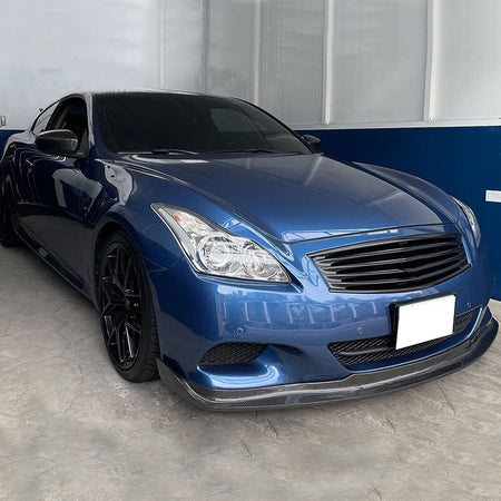 Infiniti G37 Coupe 2009-2013 Front Bumper Lip Carbon Fiber - www.ahacarbon.com