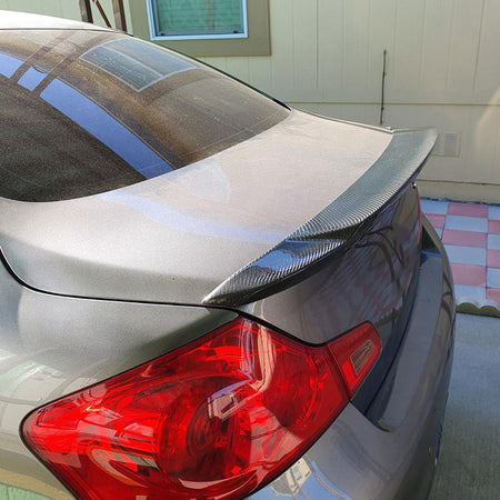Infiniti G37 G25 209-2013 Sedan Rear Trunk Spoiler Carbon Fiber/FRP - www.ahacarbon.com