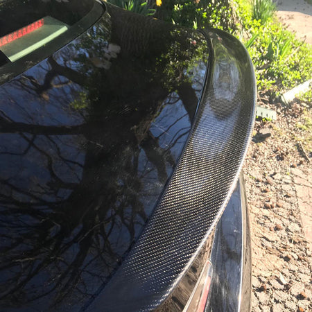 Infiniti G37 G25 G35 2009-2013 Sedan Rear Trunk Spoiler Carbon Fiber - www.ahacarbon.com