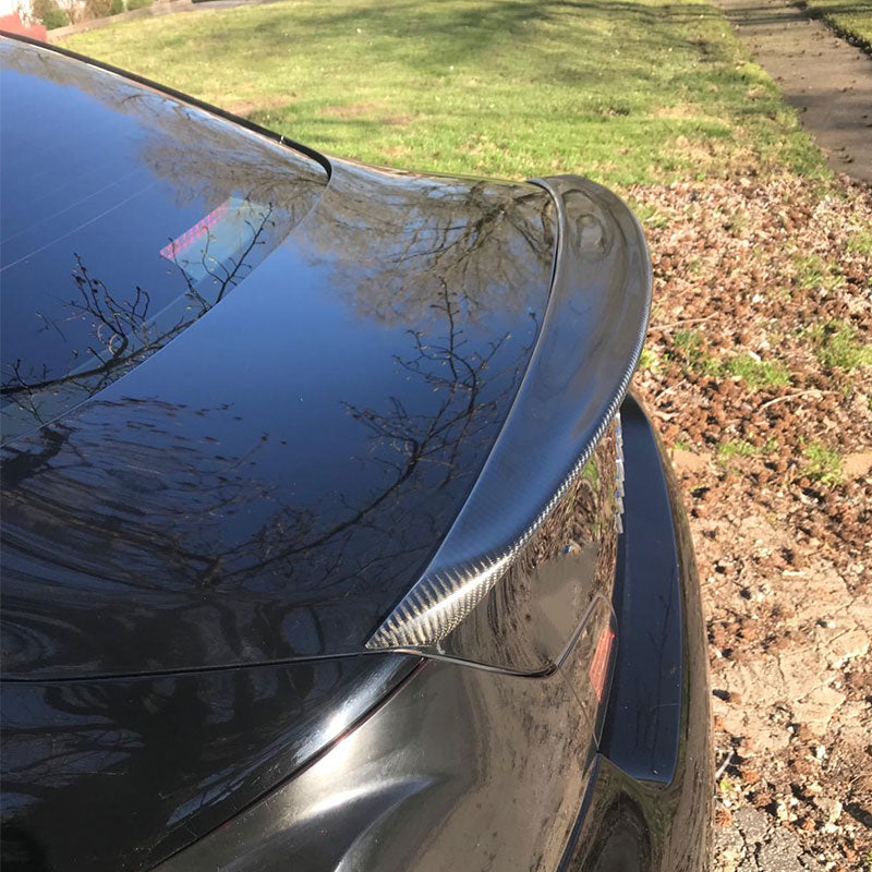 Infiniti G37 G25 G35 2009-2013 Sedan Rear Trunk Spoiler Carbon Fiber - www.ahacarbon.com