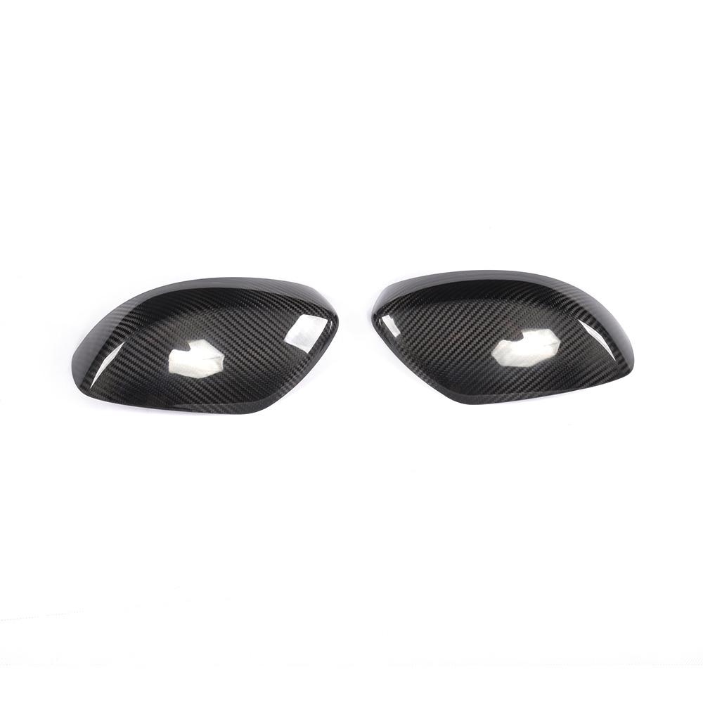 Infiniti G37 G25 G35 Mirror Covers Add-on Style Dry Carbon Fiber - www.ahacarbon.com