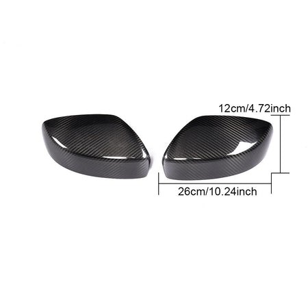 Infiniti G37 G25 G35 Mirror Covers Add-on Style Dry Carbon Fiber - www.ahacarbon.com