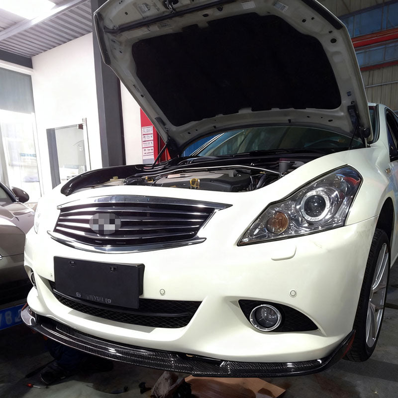 Infiniti G37 Sedan 2009-2013 Front Bumper Lip Carbon Fiber - www.ahacarbon.com