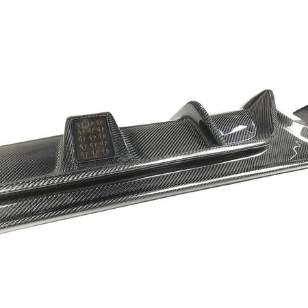 Infiniti Q50 Q50S 2018-2022 Carbon Fiber Rear Bumper Diffuser Lip W/ LED Brake Light-Ahacarbon