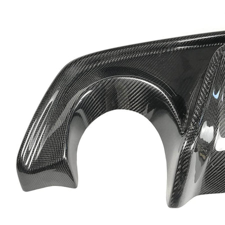 Infiniti Q50 Q50S 2018-2022 Carbon Fiber Rear Bumper Diffuser Lip W/ LED Brake Light-Ahacarbon