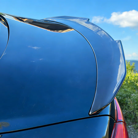 Infiniti Q50 Q50S Sedan 2014-2023 Rear Trunk Spoiler Golssy Black ABS-Ahacarbon