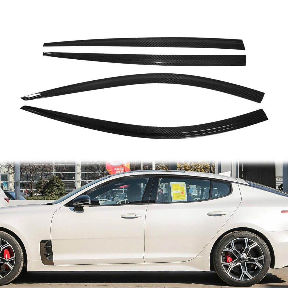KiaStinger_2018-2023_DryCarbonFiberWindowVisorShadesSunRainGuard_ahacarbon