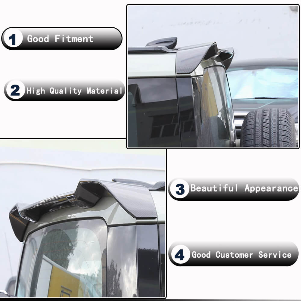 Land Rover 90 Rear Shell Land Rover Defender 90/110/130 carbon fiber Rear Trunk Boot Spoiler ...