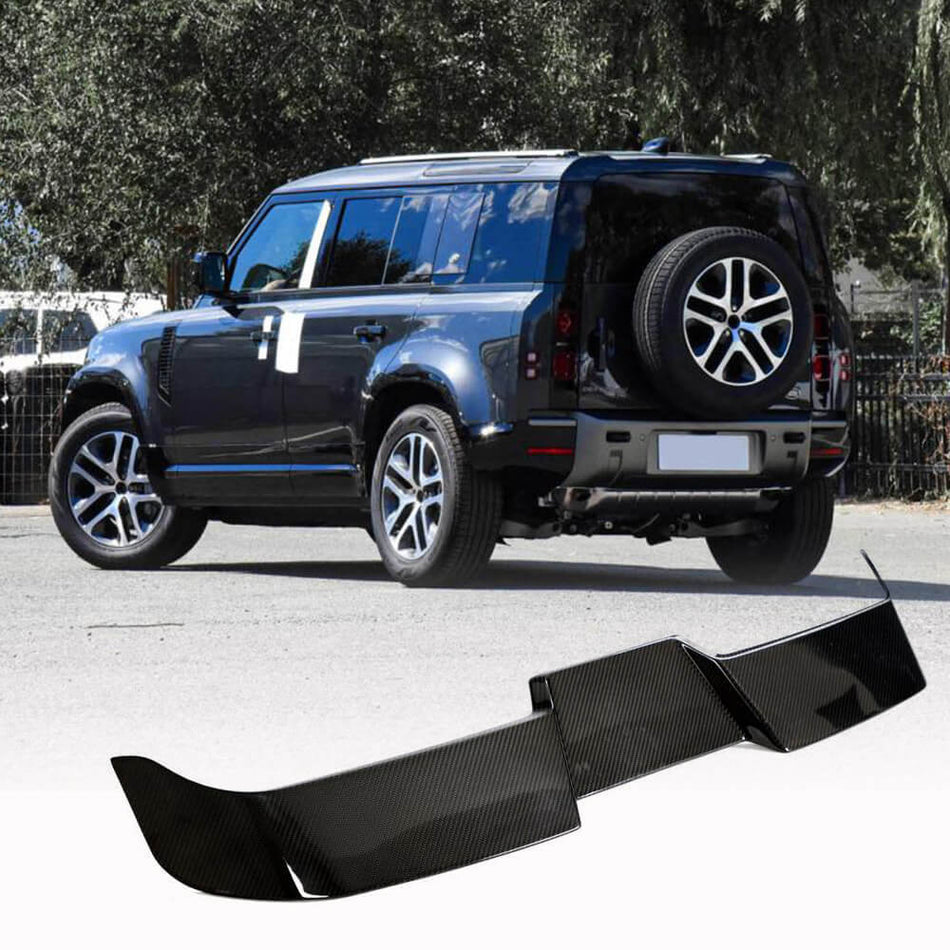 For Land Rover Defender 110 Sport Utility 4-Door Dry Carbon Fiber Rear Trunk Spoiler Boot Wing Lip