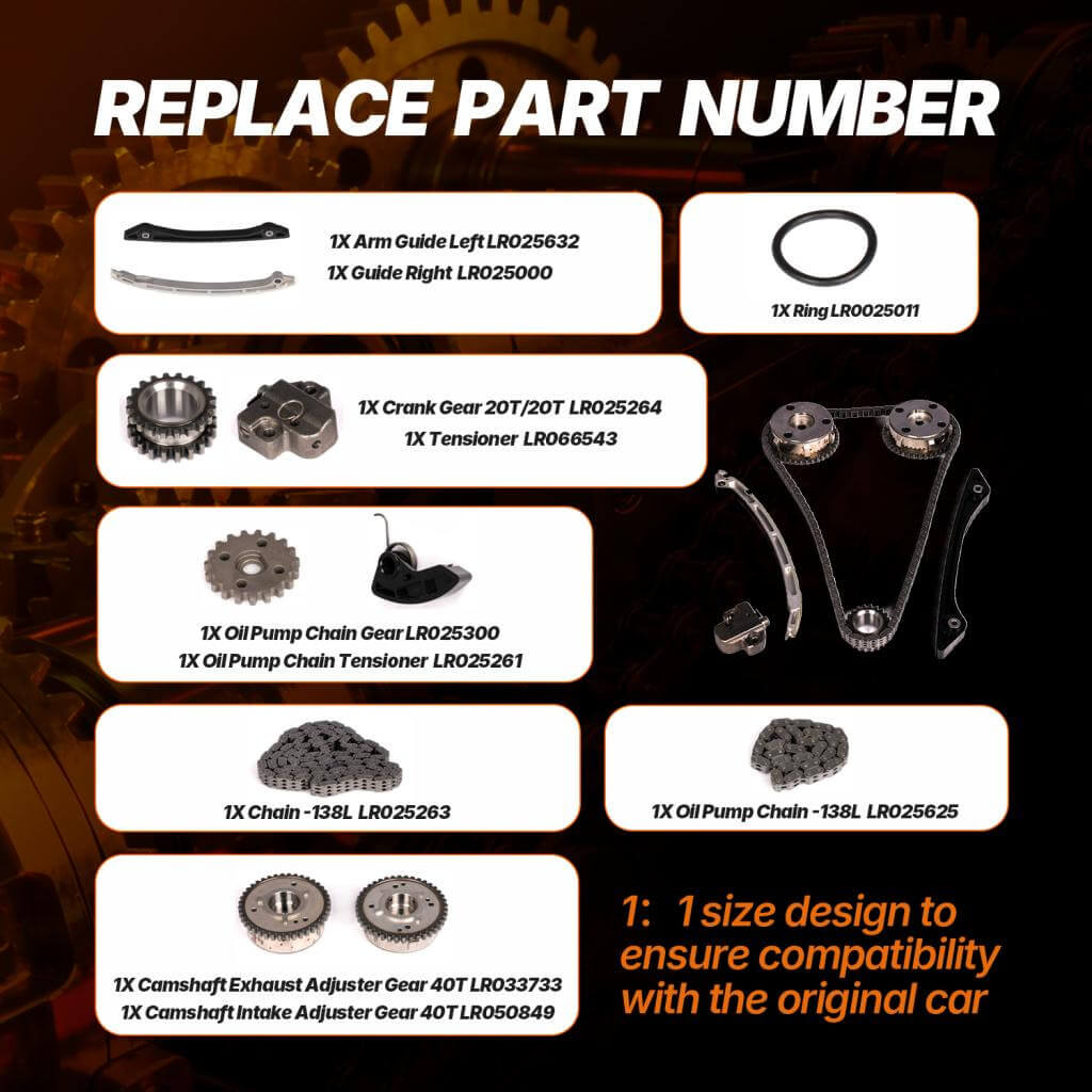 LandRoverEvoqueFreelander2.0LAlloySteelEngineTimingChainKit_ahacarbon