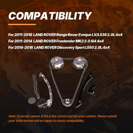 LandRoverEvoqueFreelander2.0LAlloySteelEngineTimingChainKit_ahacarbon