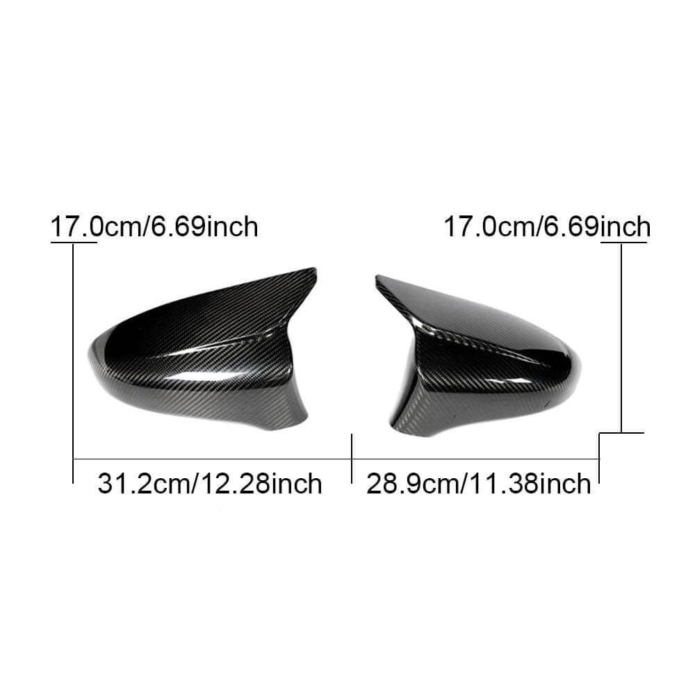 Dry Carbon Fiber Mirror Cover Caps for Lexus ES250 IS300 2014-2020 Add on Style - www.ahacarbon.com