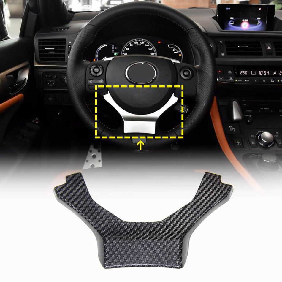 For Lexus IS IS200t IS250 IS300 NX NX200t NX300h RC CT CT200h Dry Carbon Fiber Steering Wheel Covers Interior Parts