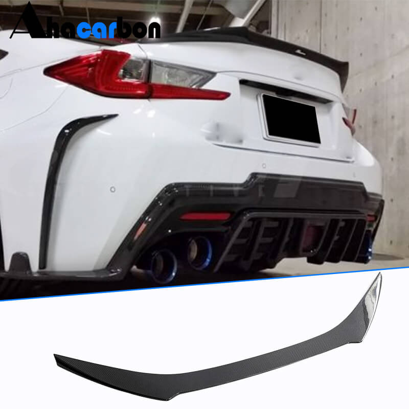 For Lexus RCF Base Coupe 2-Door 2015-2018 Carbon Fiber Rear Trunk Spoiler Rear Wing Spoiler Body Kits Factory Outlet