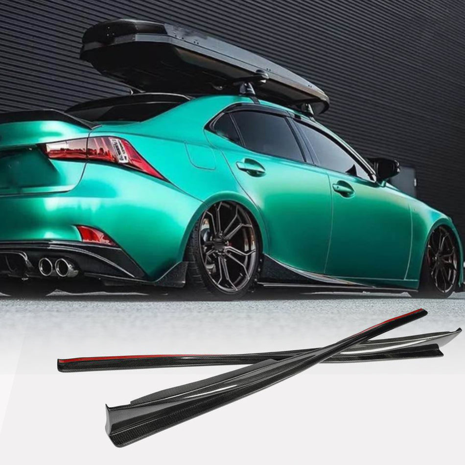 Lexus IS XE30 Base/F Sport Sedan 2013-2020 Side Skirts Carbon Fiber