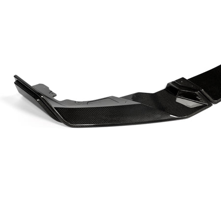 BMW X6M F96 carbon fiber front lip side wing detail