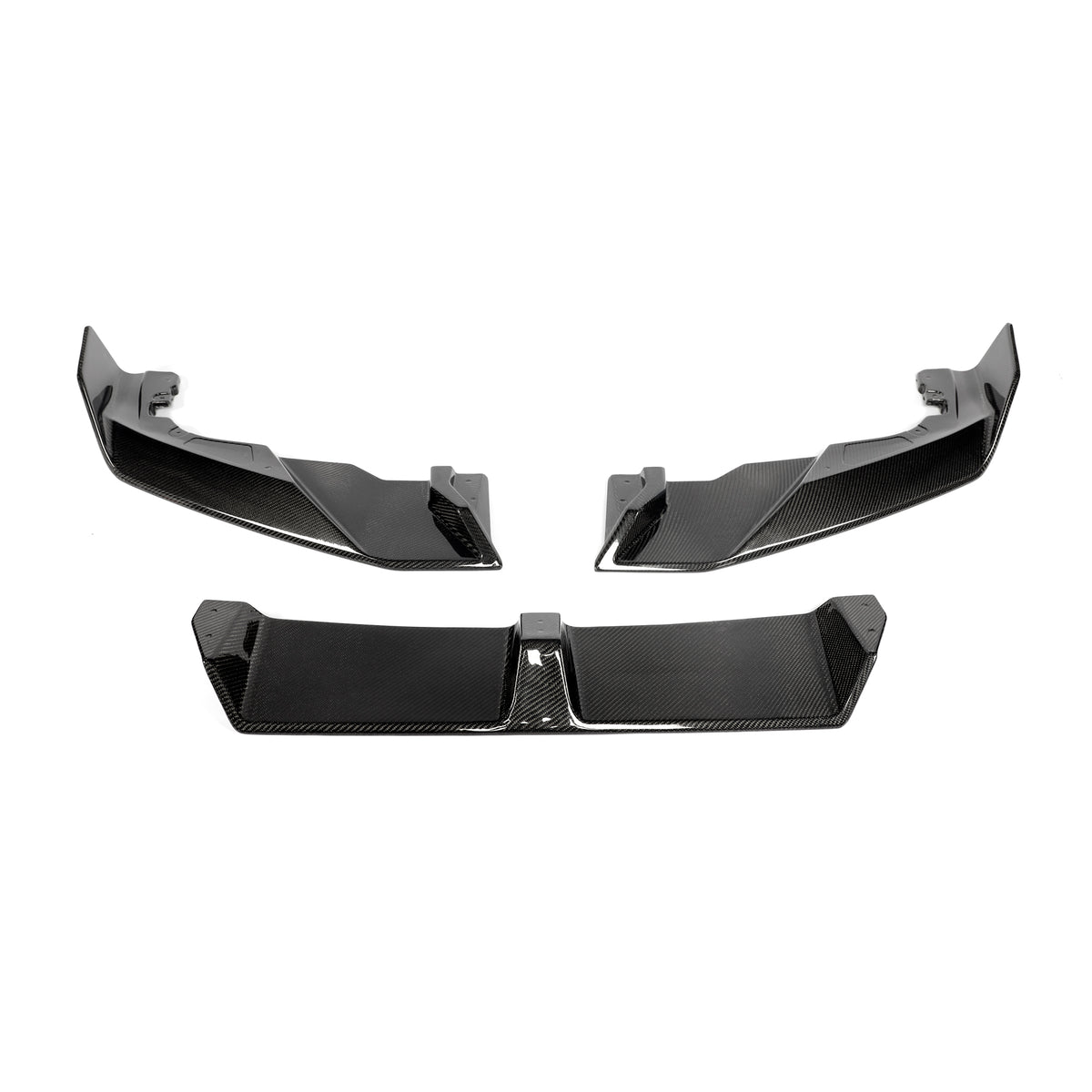 BMW X5M X6M 3 piece carbon fiber front lip splitter kit
