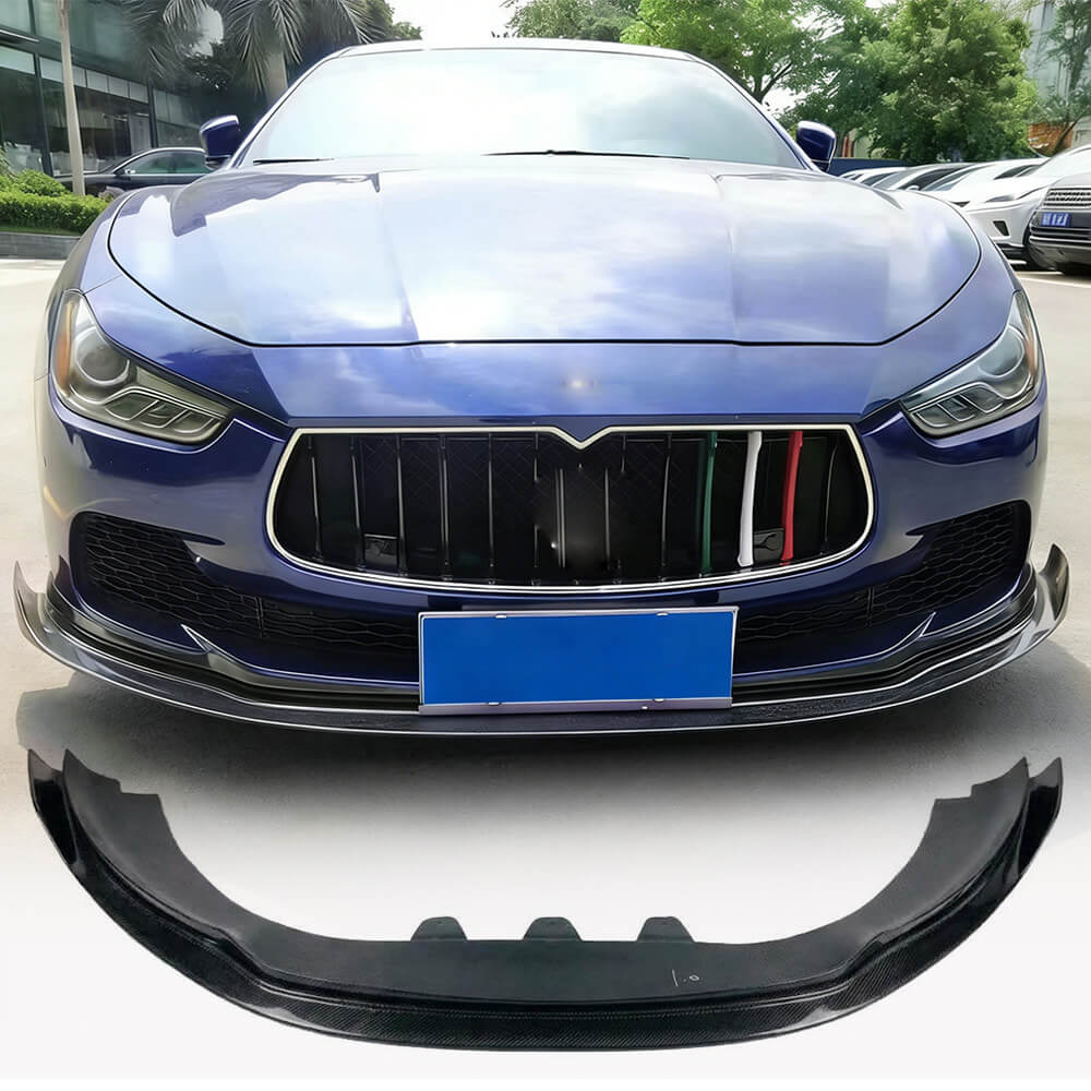 MaseratiGhibliSQ4M157Pre-facelift2014-2017FrontBumperLipCarbonFiber-ahacarbon