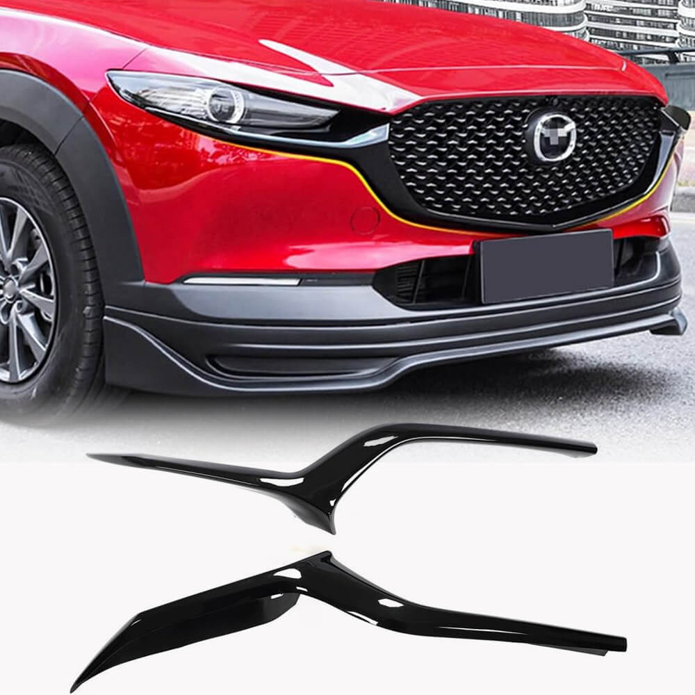 Mazda CX30 2020-2024 ABS Glossy Black Front Lower Grille Trims Cover-Ahacarbon
