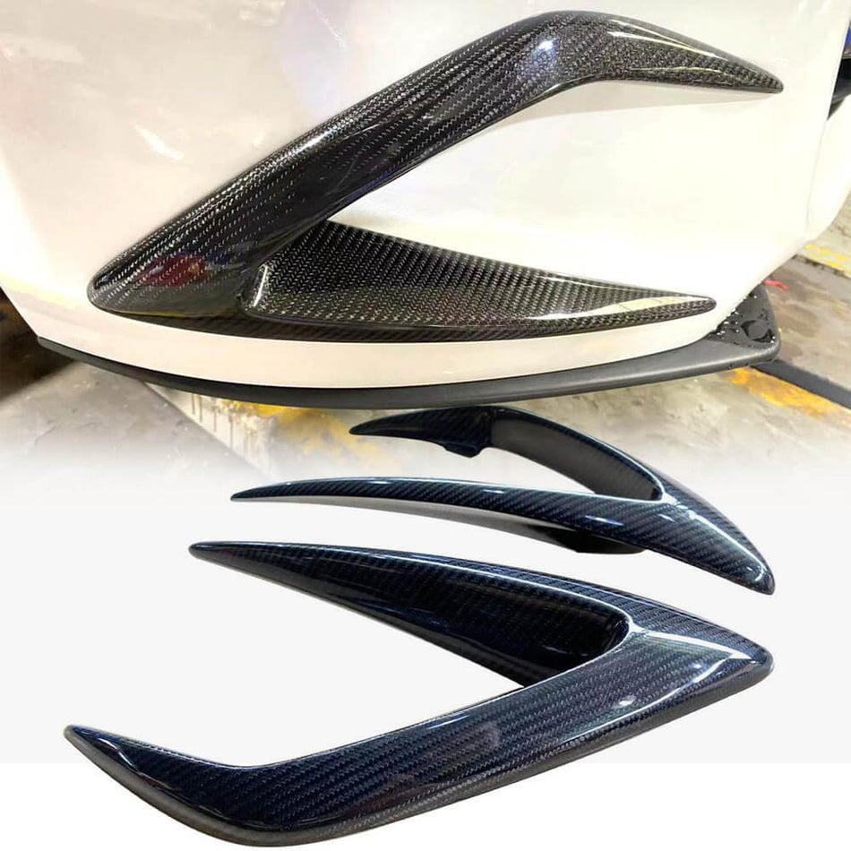 For Mazda MX-5 MX5 Carbon Fiber  Front Bumper Canards Air Fender Vent Fins
