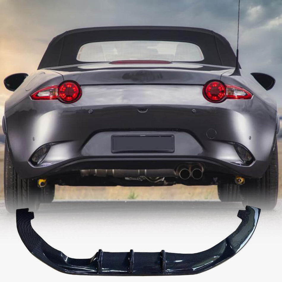 For Mazda MX-5 MX5 Carbon Fiber Rear Bumper Diffuser Body Kit