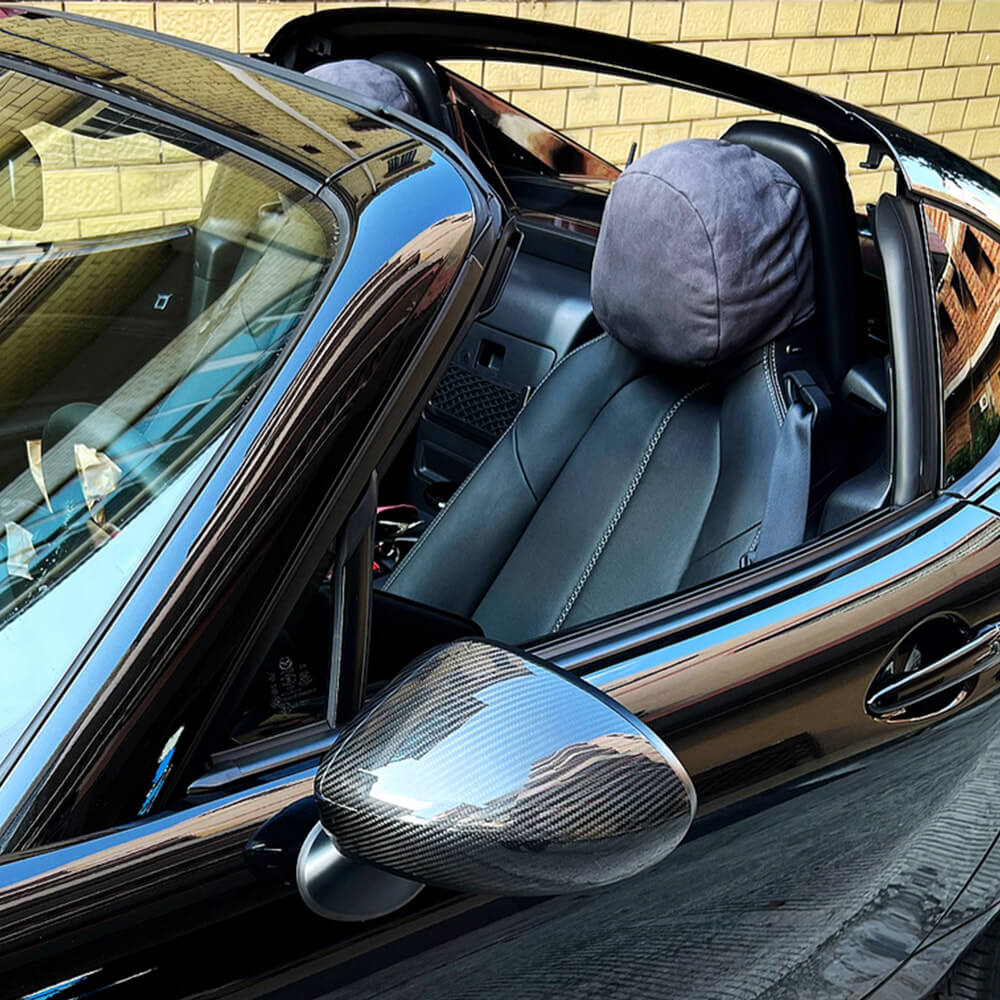 Mazda MX5 Dry Carbon Fiber Mirror Housing Cover Caps | Add-on