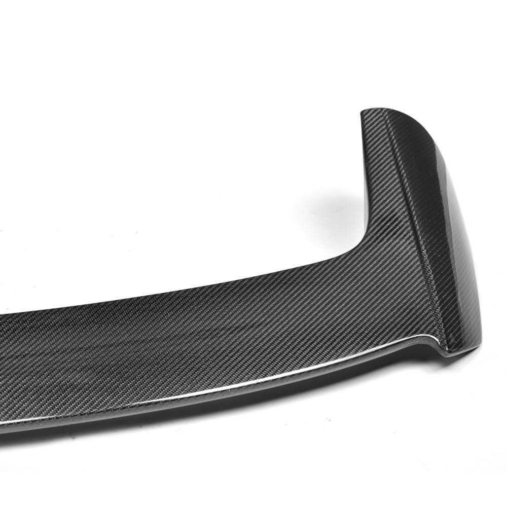 Mazda 3 Axela gloss 3K twill carbon fiber spoiler detail