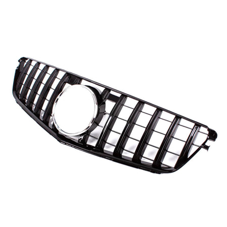 Mercedes Benz C-Class W204 C250 C300 C350 2008-2014 Front Grille Glossy Black ABS-Ahacarbon