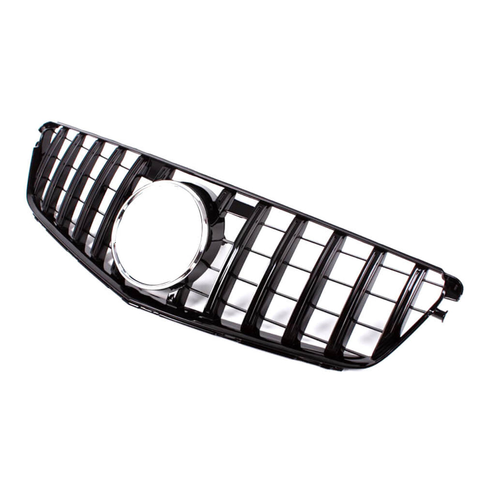 Mercedes Benz C-Class W204 C250 C300 C350 2008-2014 Front Grille Glossy Black ABS-Ahacarbon