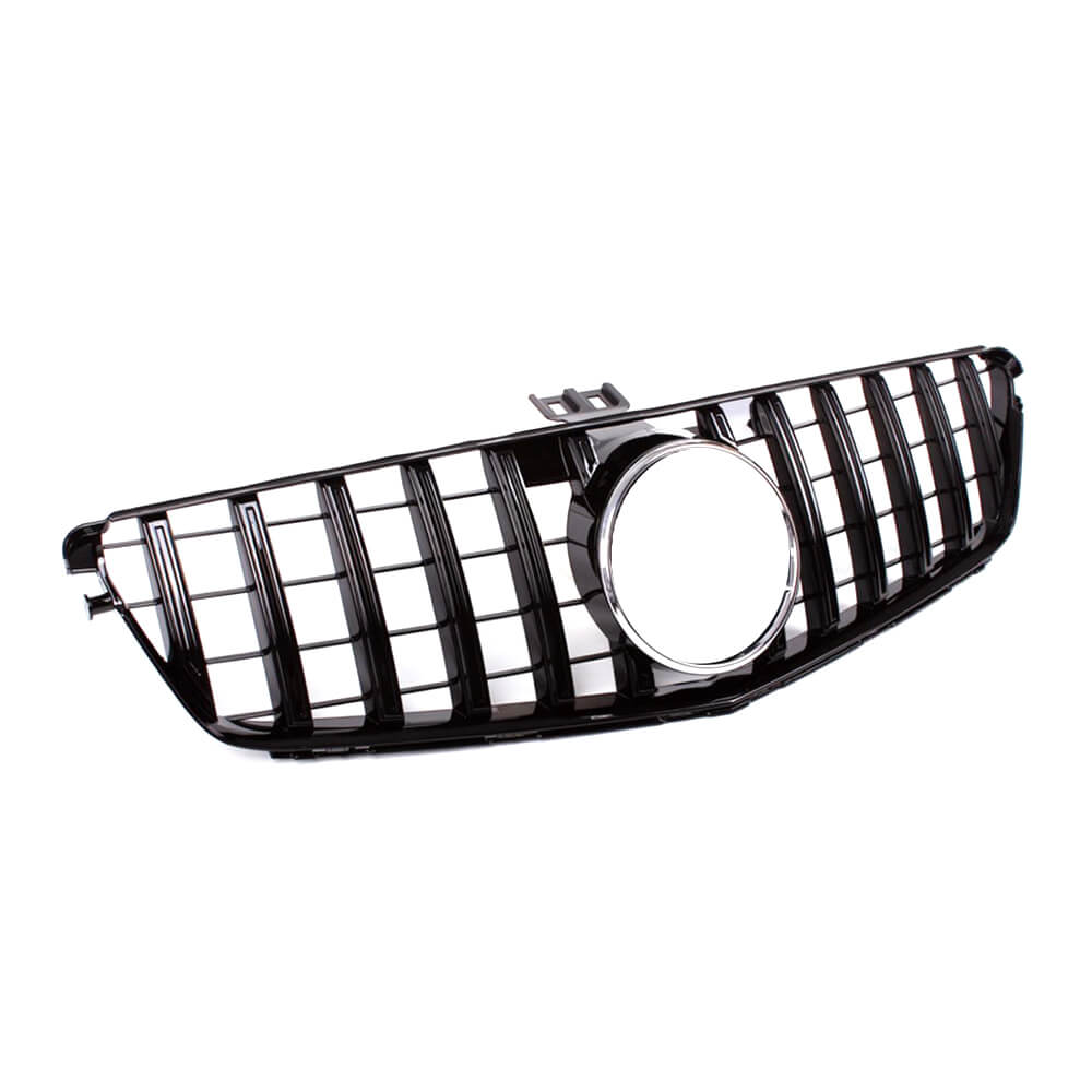 Mercedes Benz C-Class W204 C250 C300 C350 2008-2014 Front Grille Glossy Black ABS-Ahacarbon