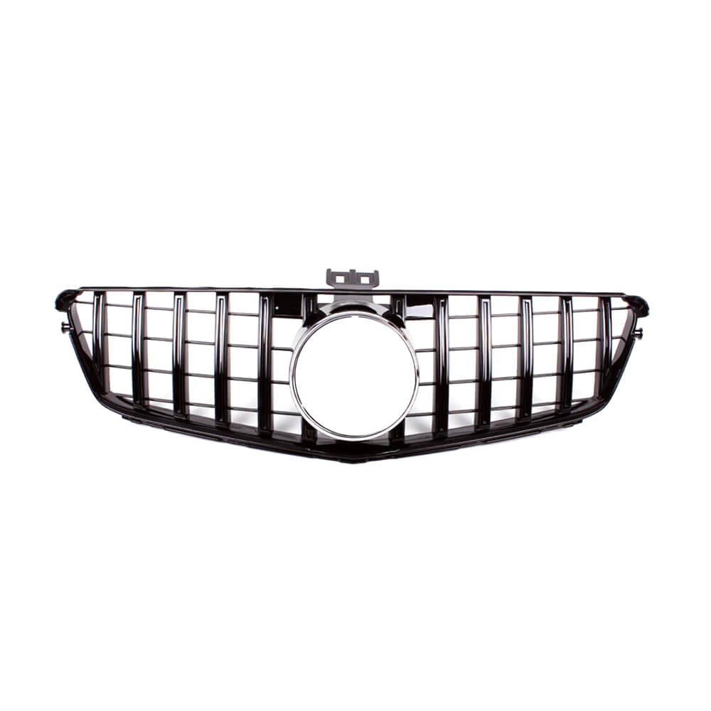Mercedes Benz C-Class W204 C250 C300 C350 2008-2014 Front Grille Glossy Black ABS-Ahacarbon