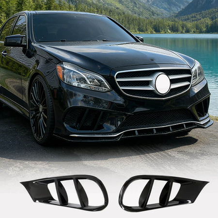 MercedesBenzEClassW212SportPre-facelift2014-2016FogLampCoversGlossyBlackFRP-ahacarbon