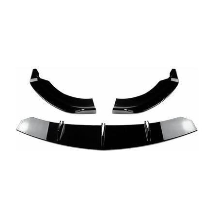 Mercedes Benz E Class W213 Sport E43 AMG 2016-2020 Front Bumper Lip Glossy Black ABS-Ahacarbon