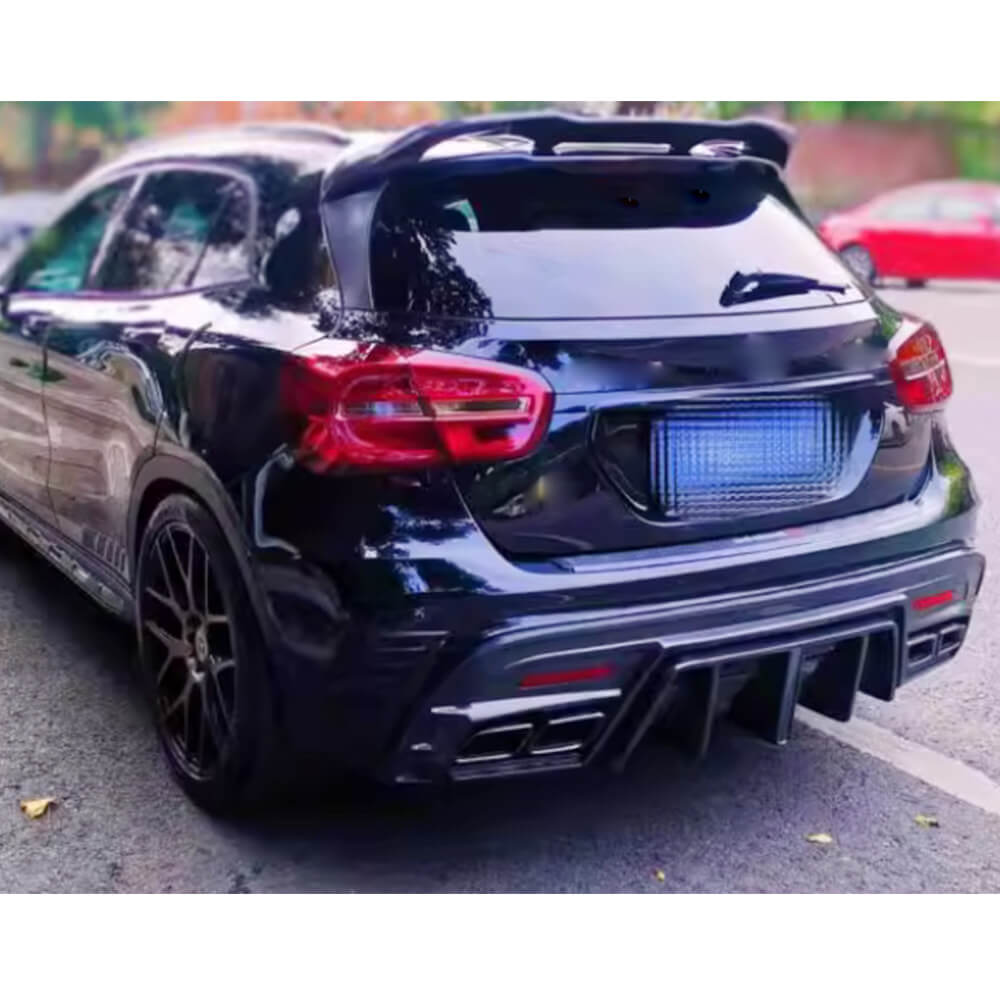 MercedesBenzGLAClassX156GLA45AMGSportUtility4-Door2016-2019RearBumperDiffuserCarbonFiber-ahacarbon