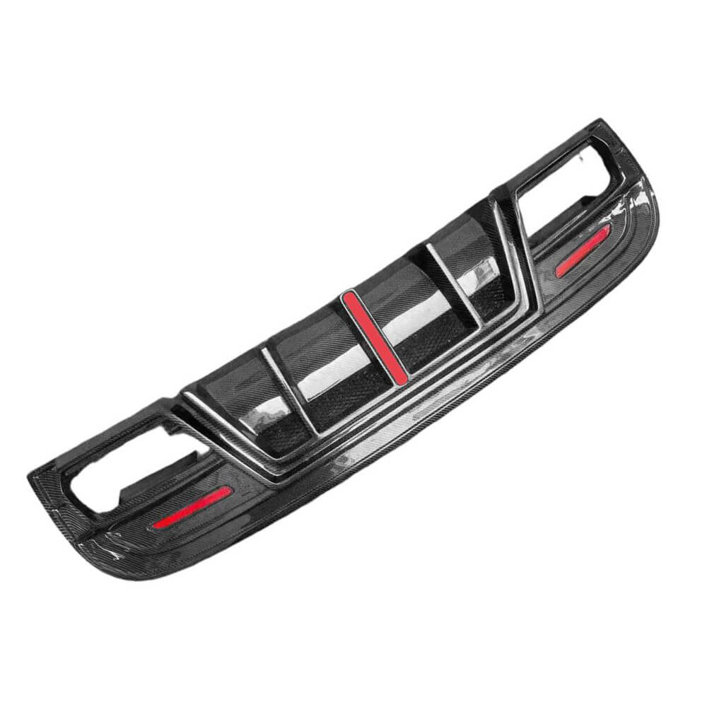 MercedesBenzGLAClassX156GLA45AMGSportUtility4-Door2016-2019RearBumperDiffuserCarbonFiber-ahacarbon