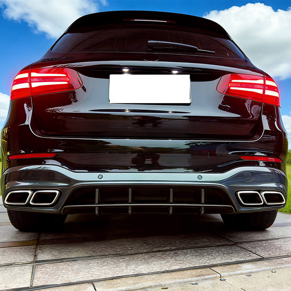 MercedesBenzGLCClassX253GLC250GLC300GLC43GLC63AMG2016-2019RearBumperDiffuserCarbonFiber_ahacarbon