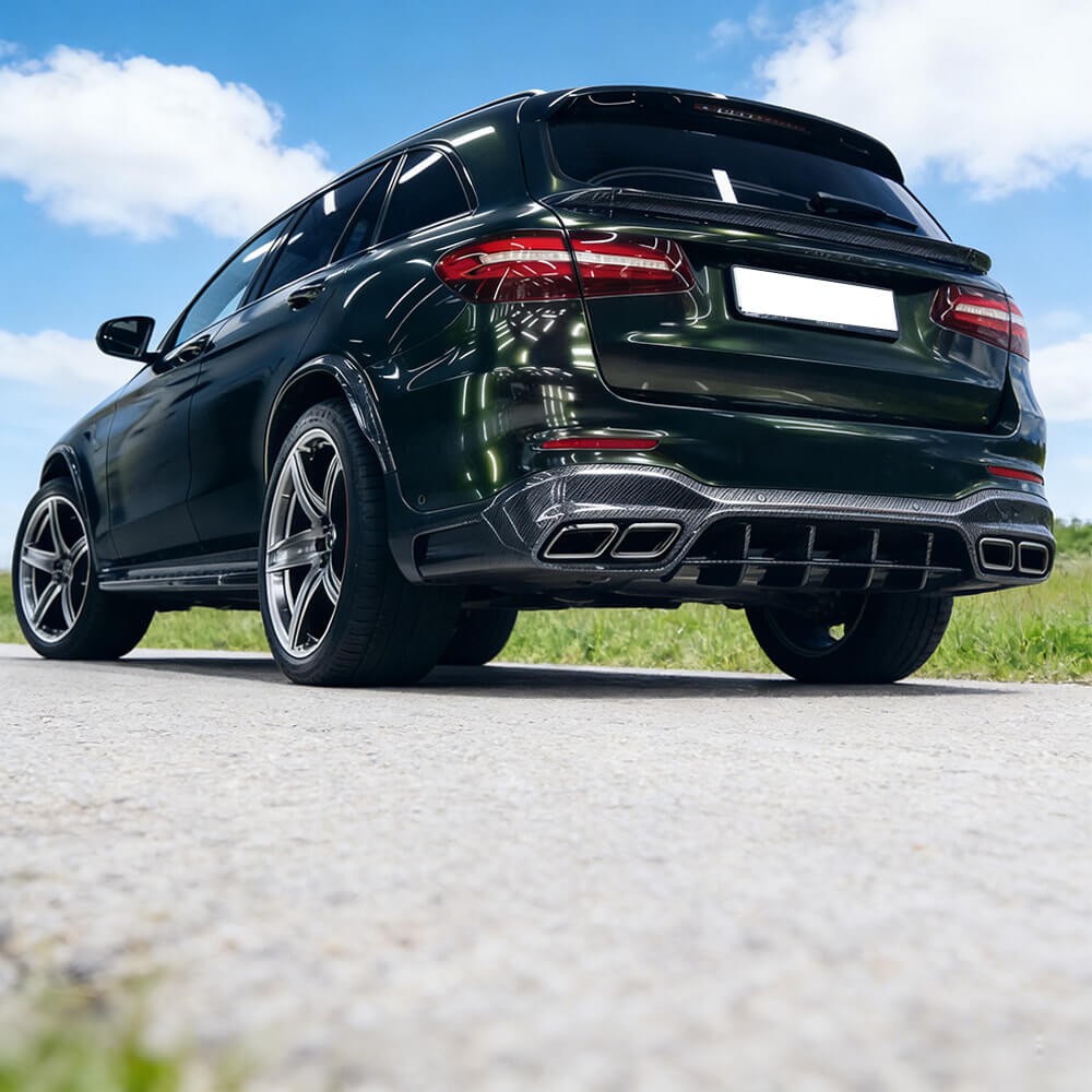 MercedesBenzGLCClassX253GLC250GLC300GLC43GLC63AMG2016-2019RearBumperDiffuserCarbonFiber_ahacarbon