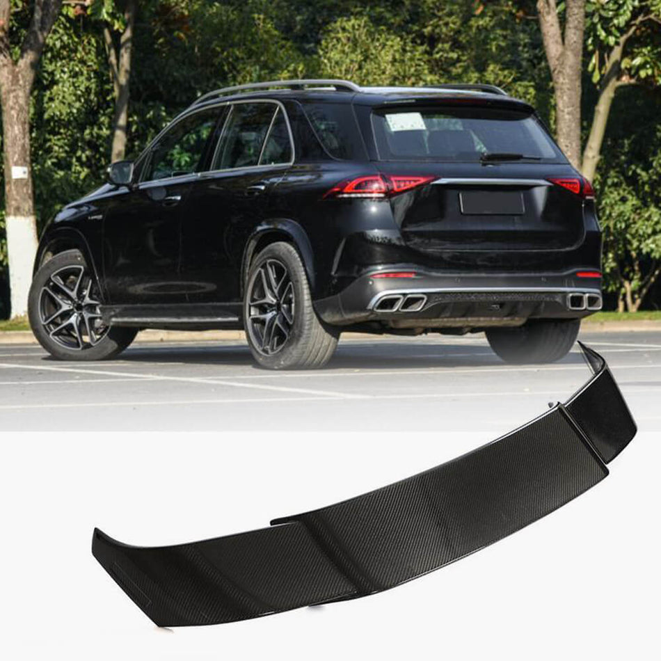 For Mercedes Benz GLE Class W167 C167 GLE63 AMG Carbon Fiber Rear Roof Spoiler Wing Lip