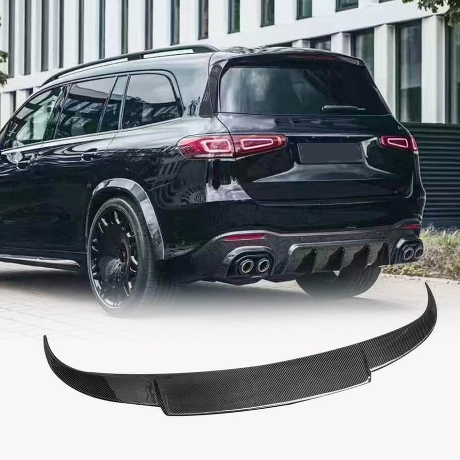 Mercedes Benz GLS63 X167 AMG Base Sport Utility 4-Door 2020-2025 Rear Trunk Spoiler Carbon Fiber-Ahacarbon
