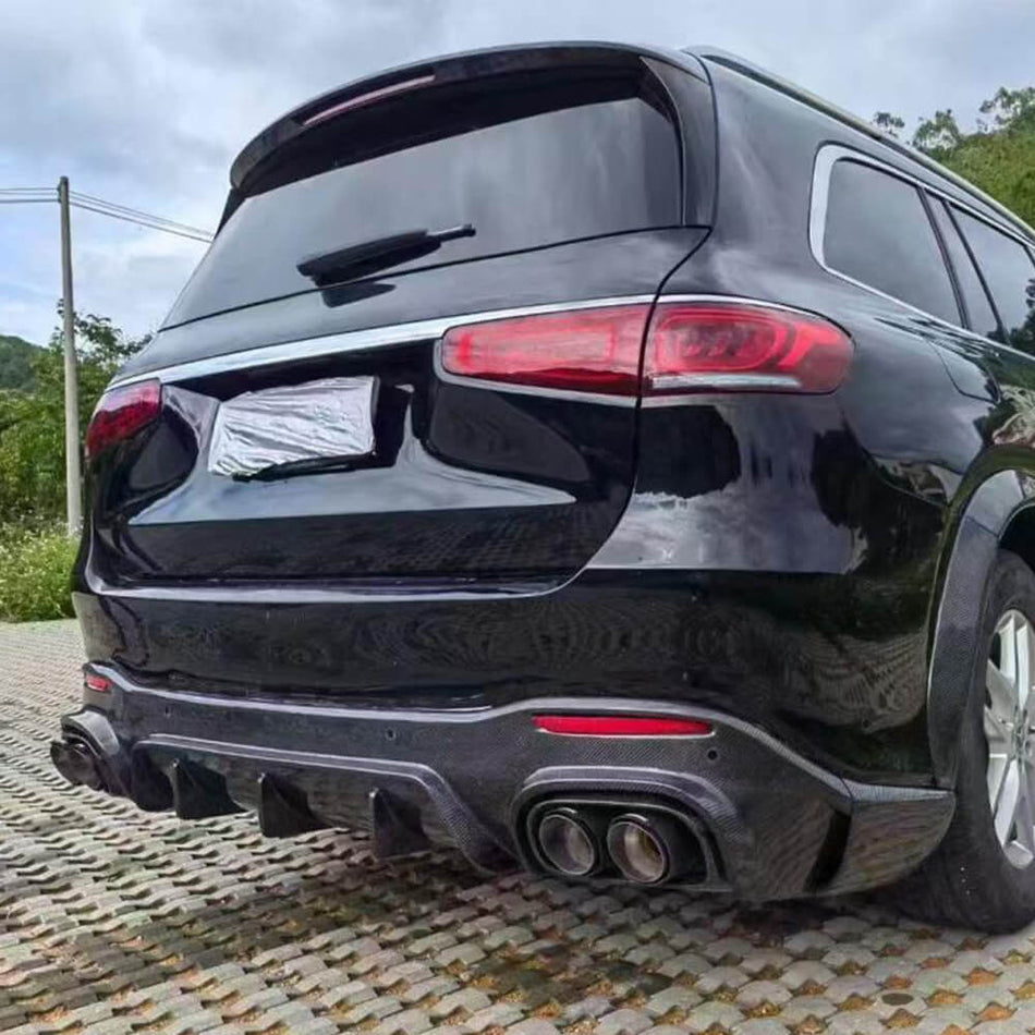 Mercedes Benz GLS63 X167 AMG Base Sport Utility 4-Door 2020-2025 Rear Trunk Spoiler Carbon Fiber-Ahacarbon
