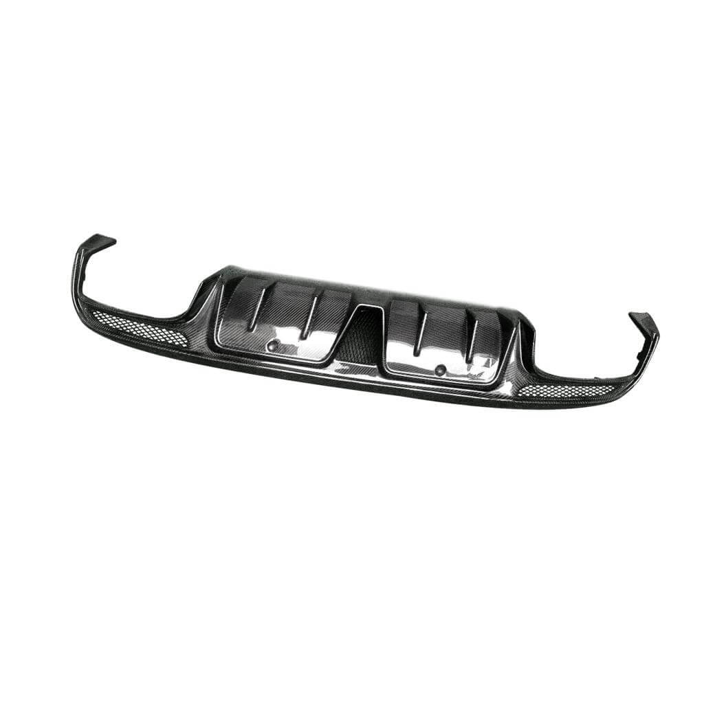 Mercedes Benz C Class W205 C250 C300 C63 AMG Seban 4-Door 2015-2021 Carbon Fiber Rear Bumper Diffuser Lip Spoiler-Ahacarbon