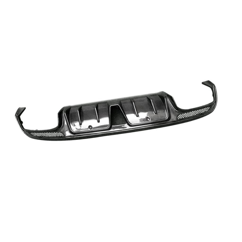 Mercedes Benz C Class W205 C250 C300 C63 AMG Seban 4-Door 2015-2021 Carbon Fiber Rear Bumper Diffuser Lip Spoiler-Ahacarbon