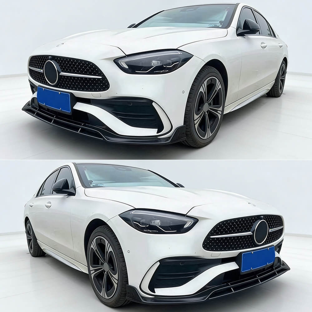 MercedesBenzW206C200C300Sedan2022-2025FrontBumperLipCarbonFiber-ahacarbon