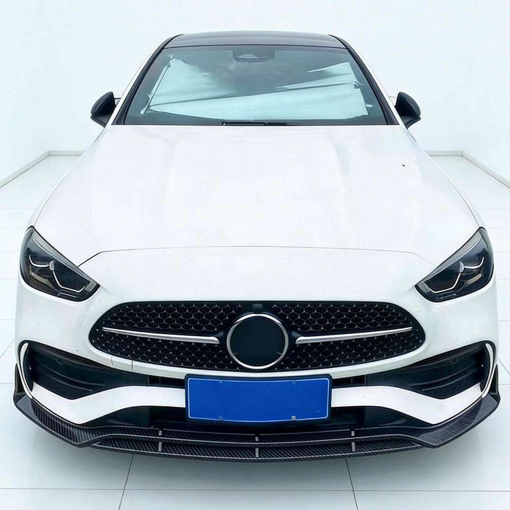 MercedesBenzW206C200C300Sedan2022-2025FrontBumperLipCarbonFiber-ahacarbon