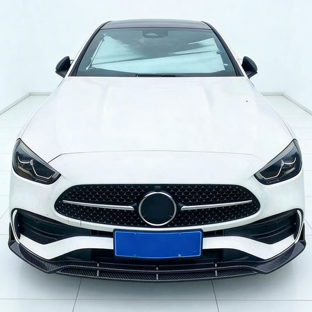 MercedesBenzW206C200C300Sedan2022-2025FrontBumperLipCarbonFiber-ahacarbon