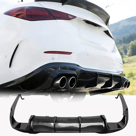 MercedesBenzW206C200C300Sedan2022-2025RearBumperDiffuserCarbonFiber-ahacarbon